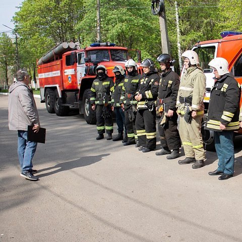 В ЮЗГУ прошли совместные учения личного состава пожарно-спасательной части №3 и работников университета
